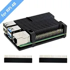 Чехол Raspberry Pi 4 Model B, Защитный корпус из алюминиевого сплава с пассивным охлаждением для Raspberry Pi 4 Model B