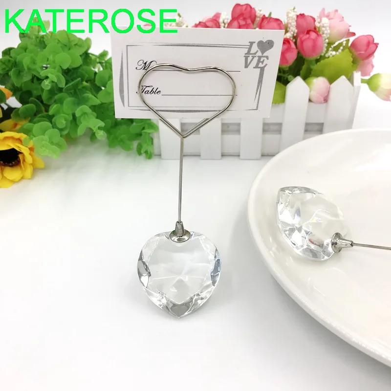 6 шт. Выбор Хрустальная коллекция сердце дизайн кристалл место держателей карт