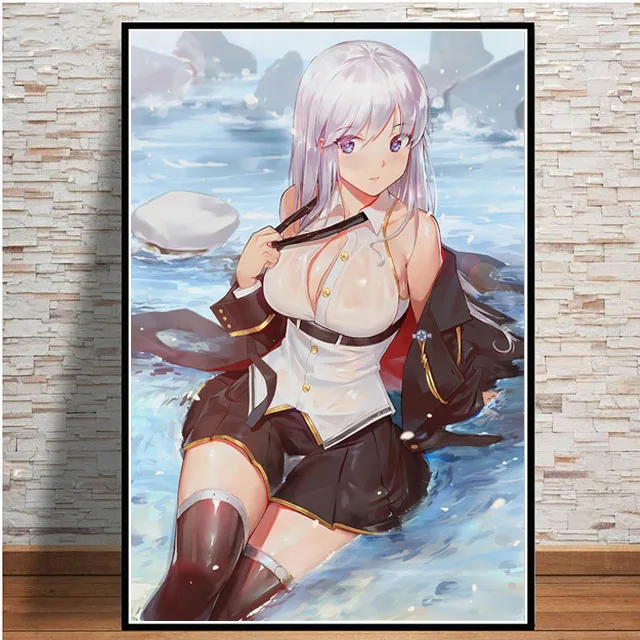 Anime Posters My Hero Academia/Azur Lane Enterprise Canvas Painting Wall Art Prints Decor Pictures for Bedroom Home Decoration