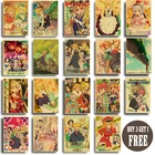 Винтажная аниме серия Кобаяши Дракон горничная ретро крафт-бумага плакат для настенного искусства домашний декор картины для гостиной