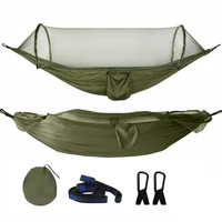 camping hammock with mosquito net pop up light portable outdoor parachute hammocks swing sleeping hammock camping stuff
