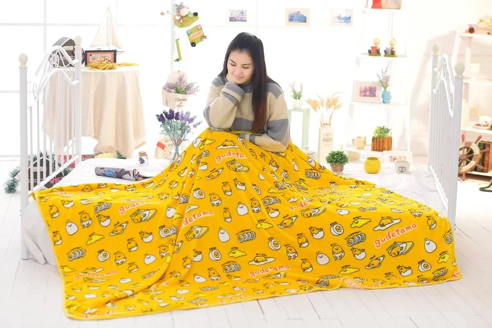 Креативные мягкие животные Gudetama Lazy яичный желток плюшевые фланелевые охлаждающее одеяло простыни наволочка для мягкой подушки детские игрушки