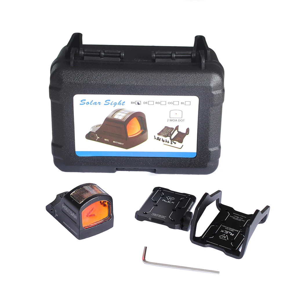 

Волшебный прицел Magorui Solar Sight 2 MOA, голографический прицел с красной точкой и креплениями для рельсов 20 мм, аксессуары для охоты, занятий спорт...