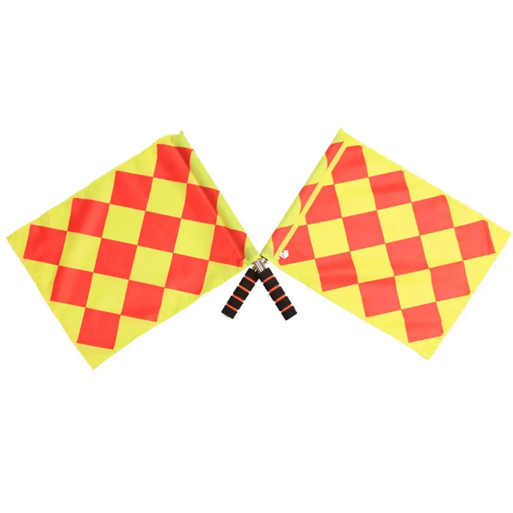 1pcs Soccer Referee Flag Track Field Cloth Equipment Match Competition Football Accessories | Спорт и развлечения