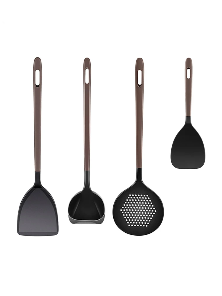 

Набор антипригарных кухонных инструментов, термостойкий дуршлаг, силиконовые наборы домашних кухонных инструментов, ложка, посуда, посуда ...