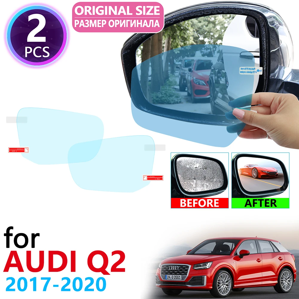 Для Audi Q2 2017 2018 2019 2020 полное покрытие зеркало заднего вида противотуманные пленки