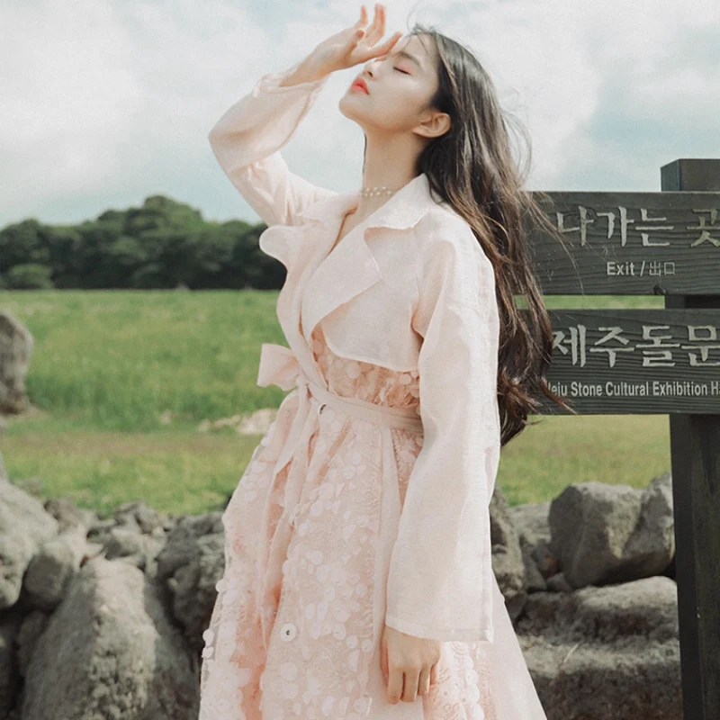 IRINAMS02 коллекция 2019 FW Новое поступление из органзы вышитый Винтажный Длинный