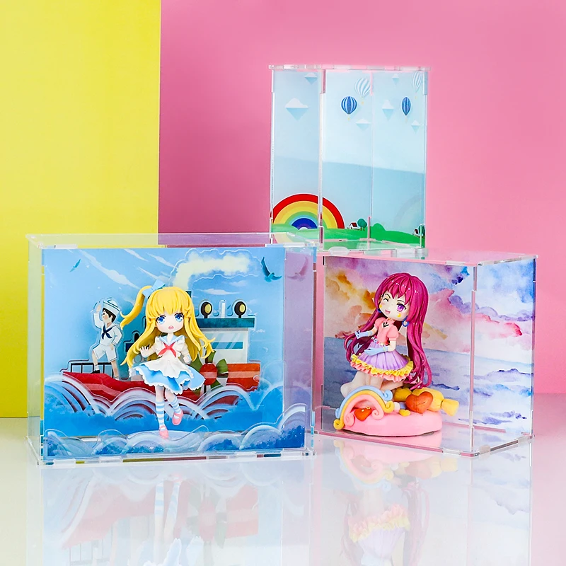 Прозрачный Акриловый чехол с рисунком аниме настольный пластиковый принтом