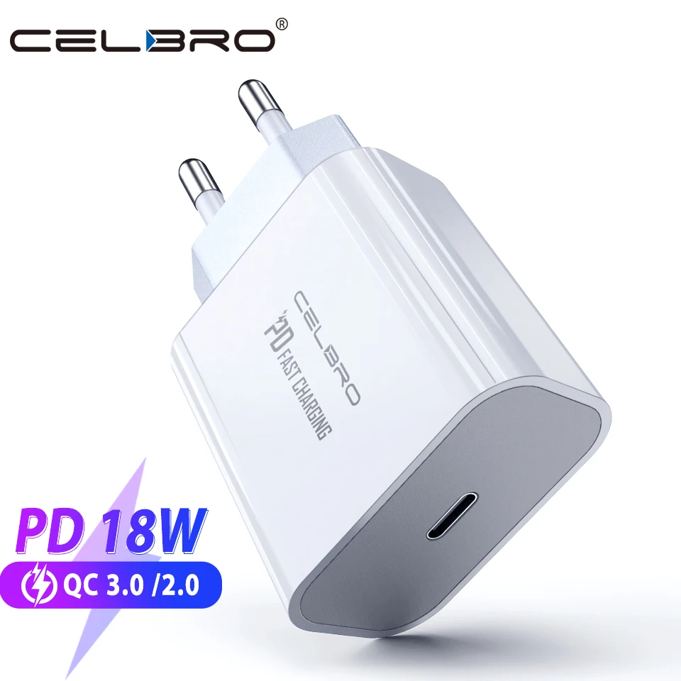 PD зарядное устройство 18 Вт быстрое 3 0 usb type C QC3.0 для iPhone 11 XS iPad samsung s20 + USB телефона |