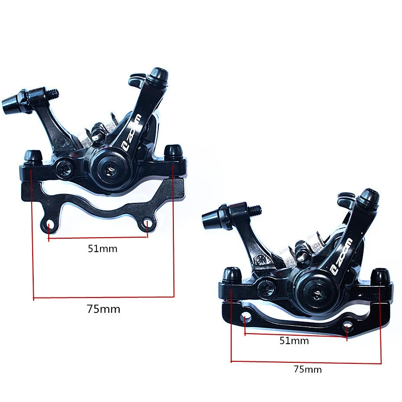 Зум из алюминиевого сплава для велосипеда Задний дисковый тормоз Черный Горный