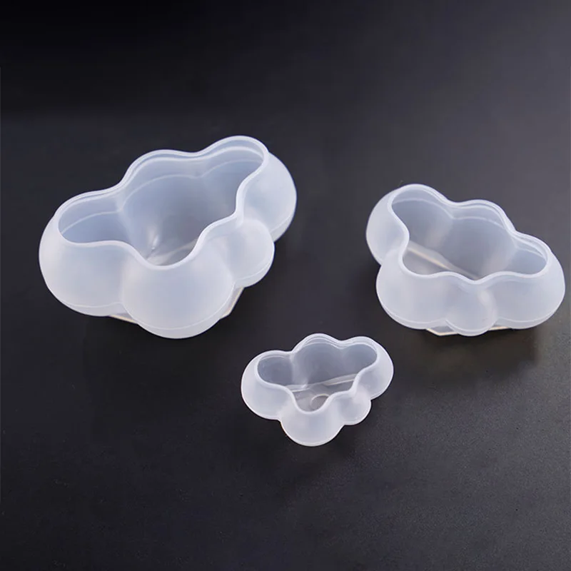 3D Cloud Shape Chocolate Silicone Mold Mousse Fondant Ice Cube Mould Candy Cake Soap Candle Molds Valentine's Day Decoration | Дом и сад