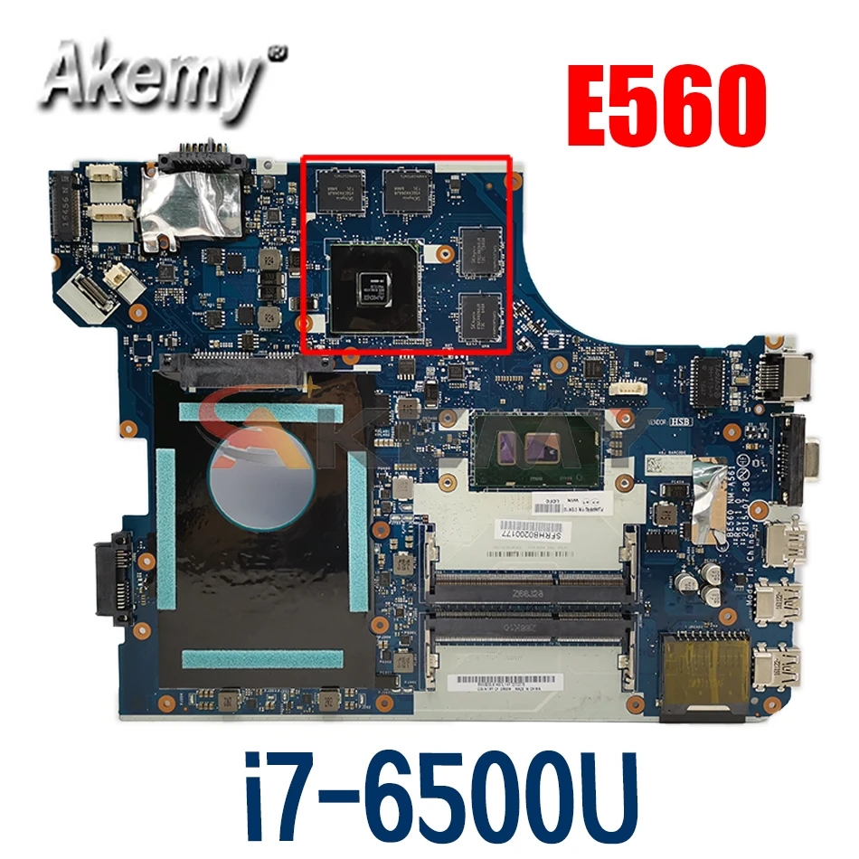 

Материнская плата для ноутбука LENOVO Thinkpad E560 i7-6500U материнская плата NM-A561 01AW113 SR2EZ 216-0868000 DDR3