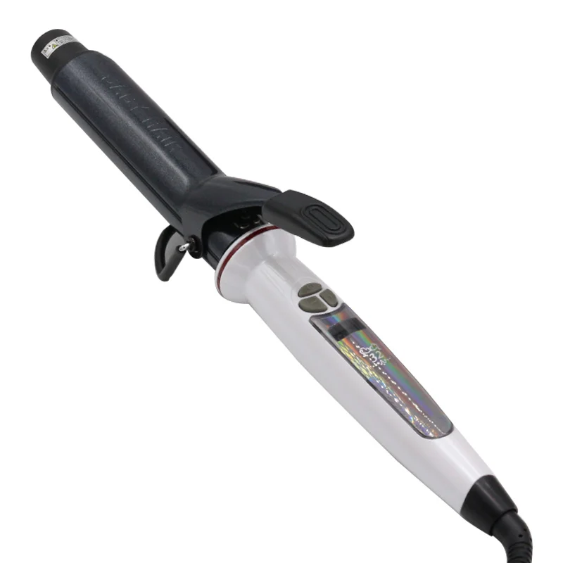

hair curler professional curling iron curl wave machine black white ceramic glaze pear flower cone electric
