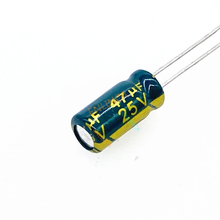

20Pcs/lot 25V 47UF Low ESR/Impedance High Frequency Aluminum Electrolytic Capacitor Size 5*11 47UF25V 20%