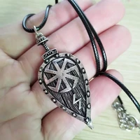 hip hop fashion viking slavic shield rune amulet necklaces for mens rock party classic jewelry