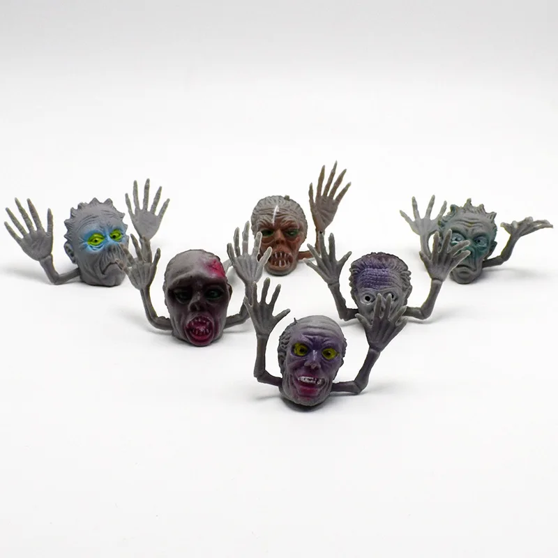 6 шт. шалость Новый Pastic динозавр пальчик кукольный Пальчиковый набор повествует