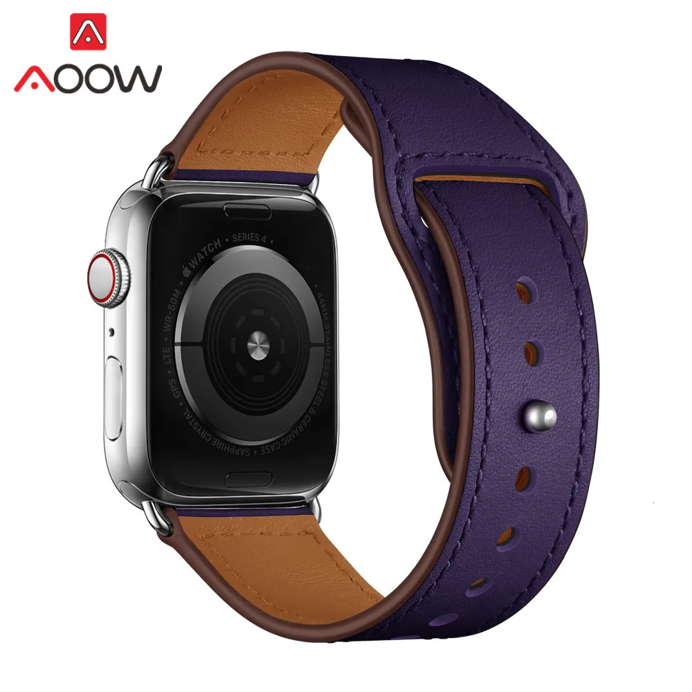 Ремешок-Петля из натуральной кожи для часов Apple Watch 38 мм 42 мм 40 мм 44 мм браслет-ремешок для часов Карлос Корреа аксессуары для iwatch 1 2 3 4