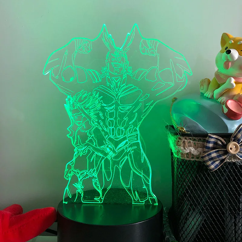 Аниме серия Elf Boy светодиодный сенсорный креативный 3D ночной Светильник семь