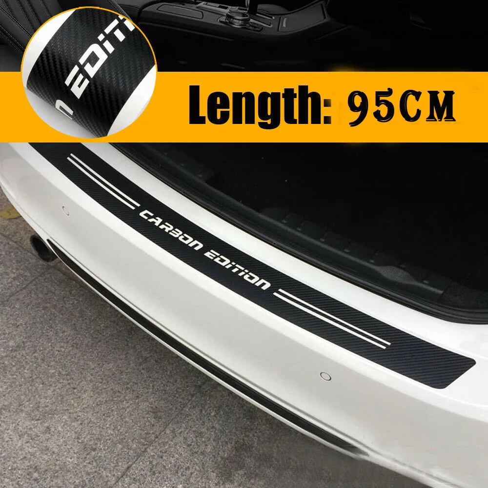 

1PC Rear Trunk Bumper Guard Accessories Decal Sticker Vinyl Durable Eye-catching
