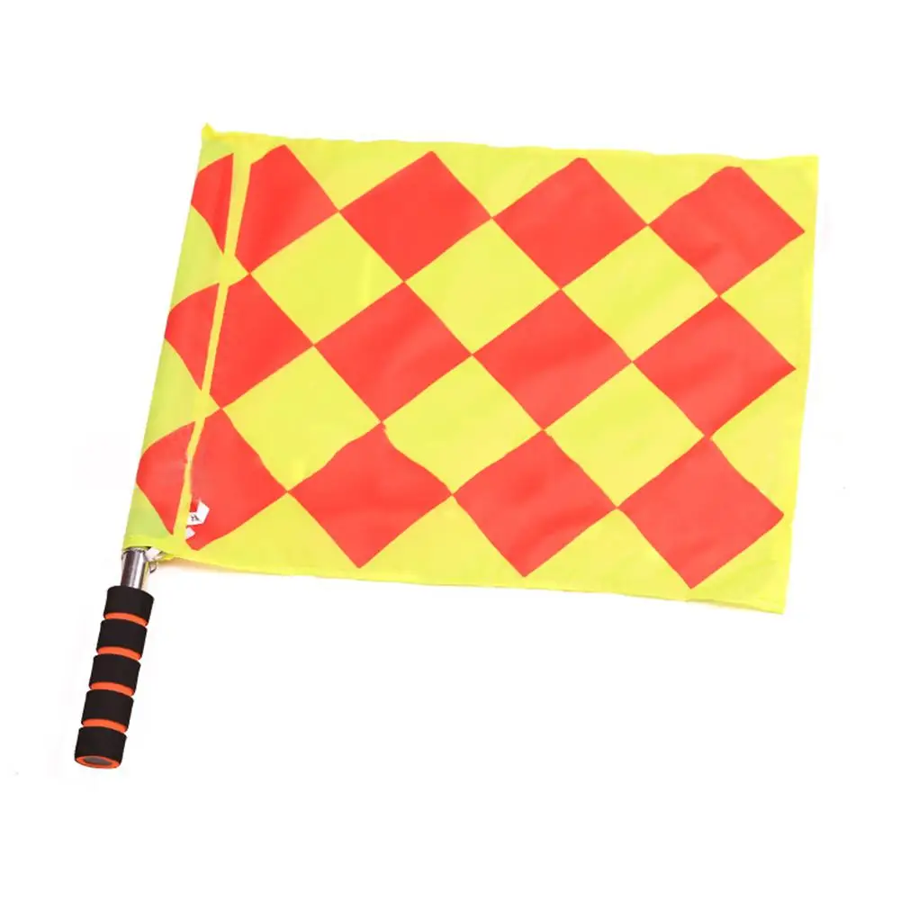 

2pcs Flag Football MatchJudge Soccer Referee Outdoor Exercise Sport Decoration Sideline Linesman Flags Sports Equipment