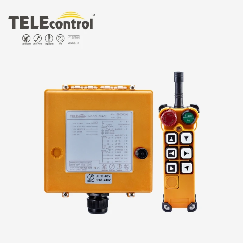 Industrial Remote Control F26-C2 Crane Lift Button Switch 6 buttons 1 receiver transmitter for hoist crane | Обустройство дома