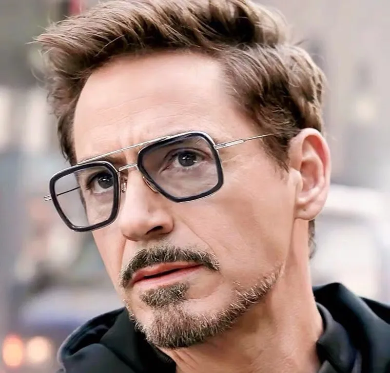 2019 Новая Мода Мстители Tony Stark Flight style Man 3 Солнцезащитные очки Мужские квадратные