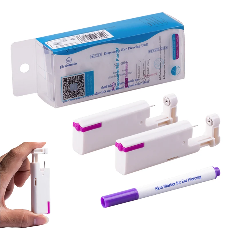 Пистолет стерильный одноразовый Для Пирсинга Ушей пистолет для безболезненного
