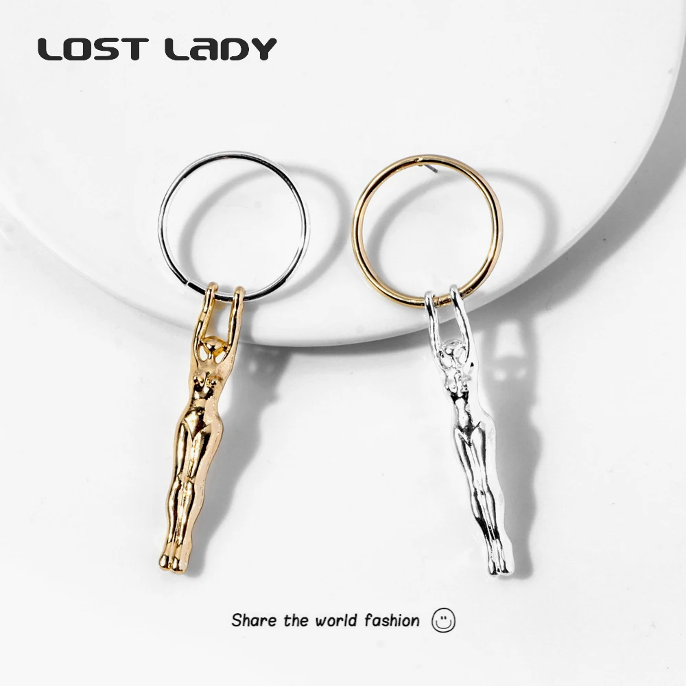 

Женские серьги-подвески из сплава, в двух цветах