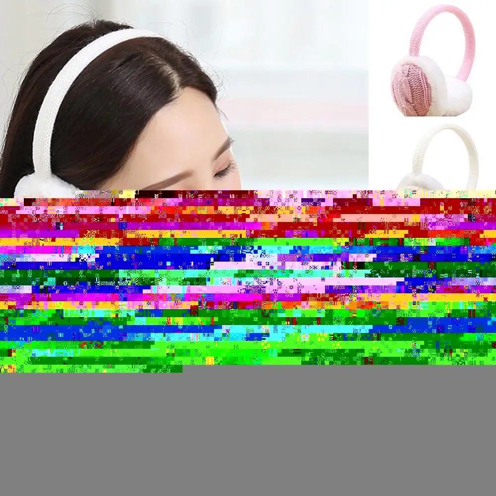 

Новинка Модные женские осенне-зимние теплые плюшевые вязаные наушники теплые зимние аксессуары