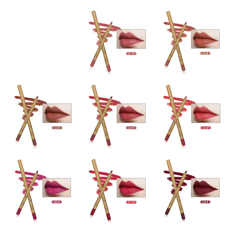 2 шт./лот IMAGIC Набор губной помады матовая помада + карандаш для губ 8 цветов