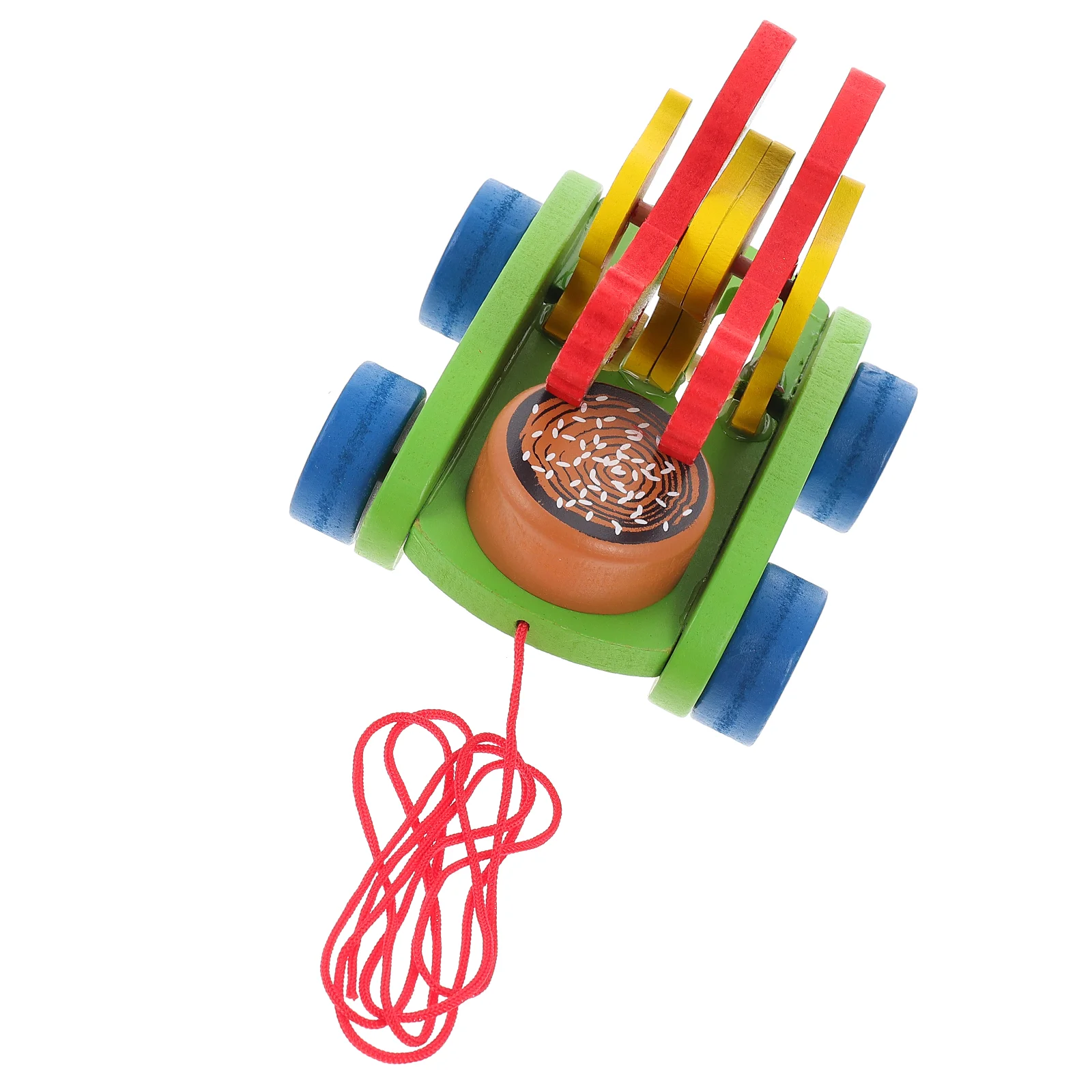 

Pulling Plaything Cartoon Drawn String Cart Kids Animal Shape Traction