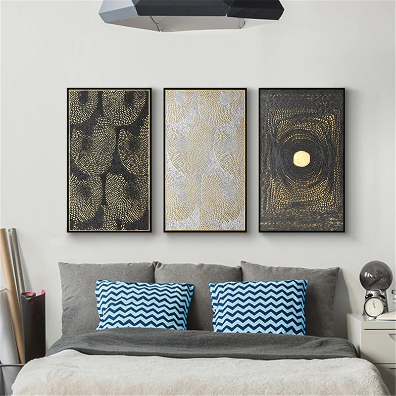 

Nordic Modern Geometric Wall Art Sun Canvas Painting Scandinavian Posters and Prints Luxury Pictures for Living Room Home Decor