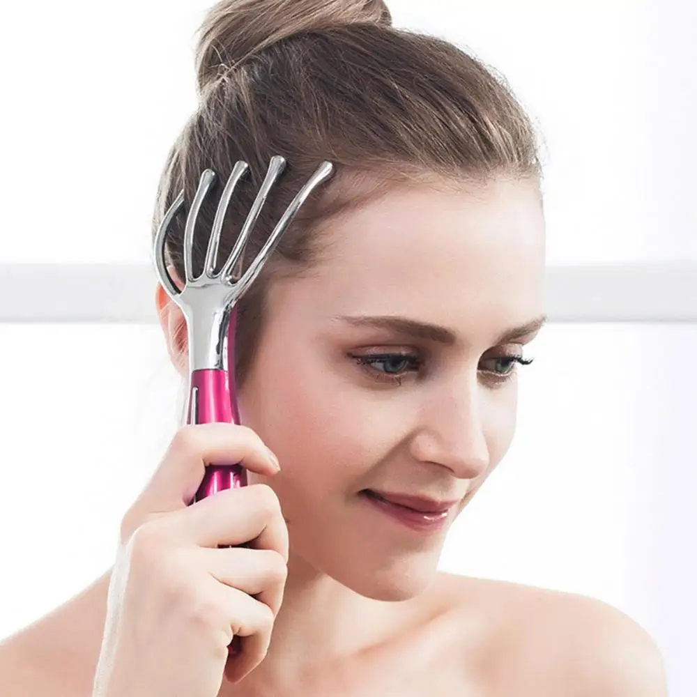 Массажер электрический для волос и головы "Пять пальцев" SPA, для снятия стресса и расслабления тела, портативное массажное устройство.