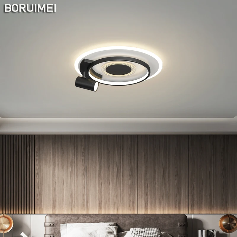 

Nordic Black/White окрашенные Круглые/квадратные светодиодные потолочные светильники с точечными светильниками для гостиной, столовой, фойе, поверхностного монтажа