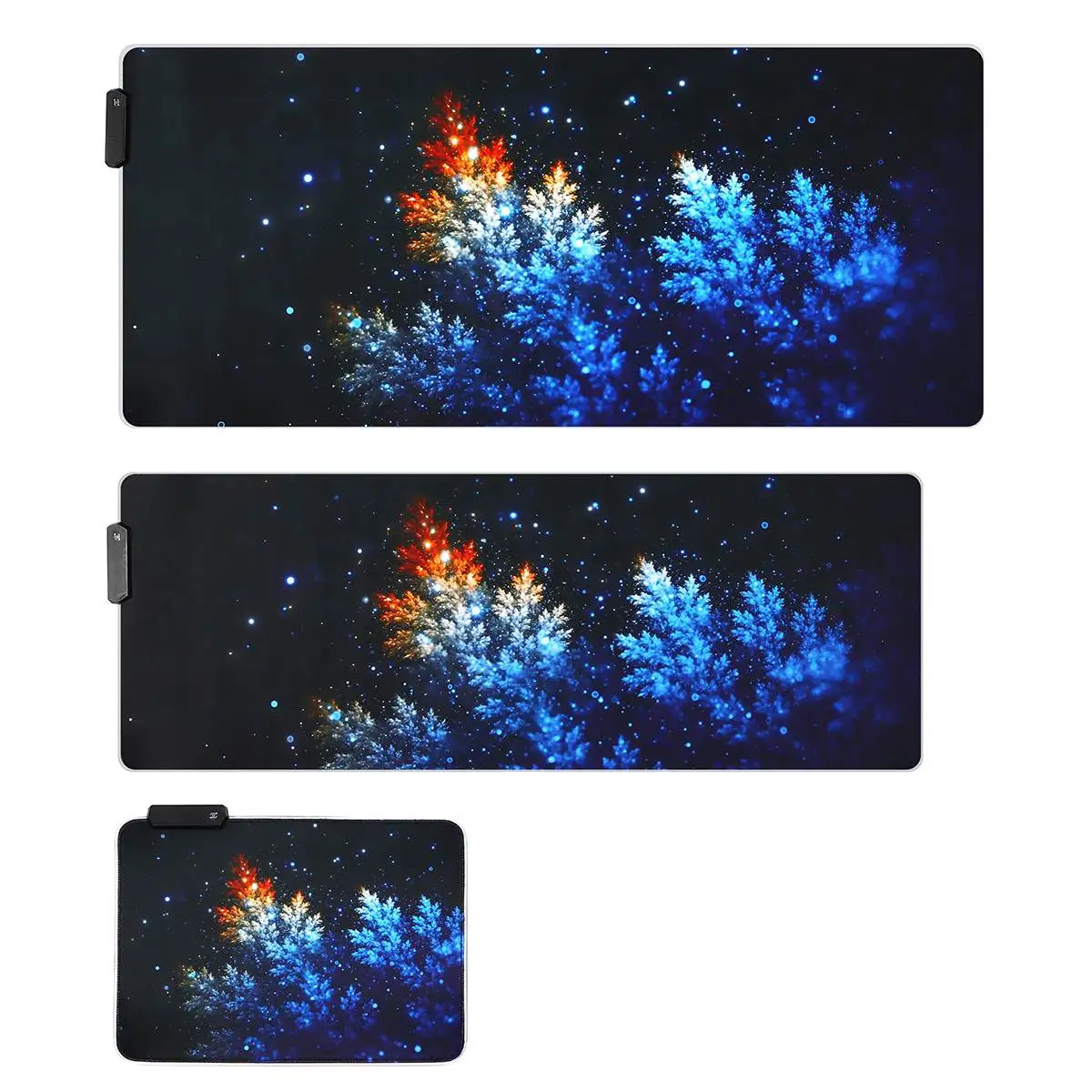 Игровой коврик для мыши светодиодный RGB большой геймерский коврик для мыши USB светодиодный подсветка Радужный компьютерный коврик резиновая клавиатура Настольный коврик