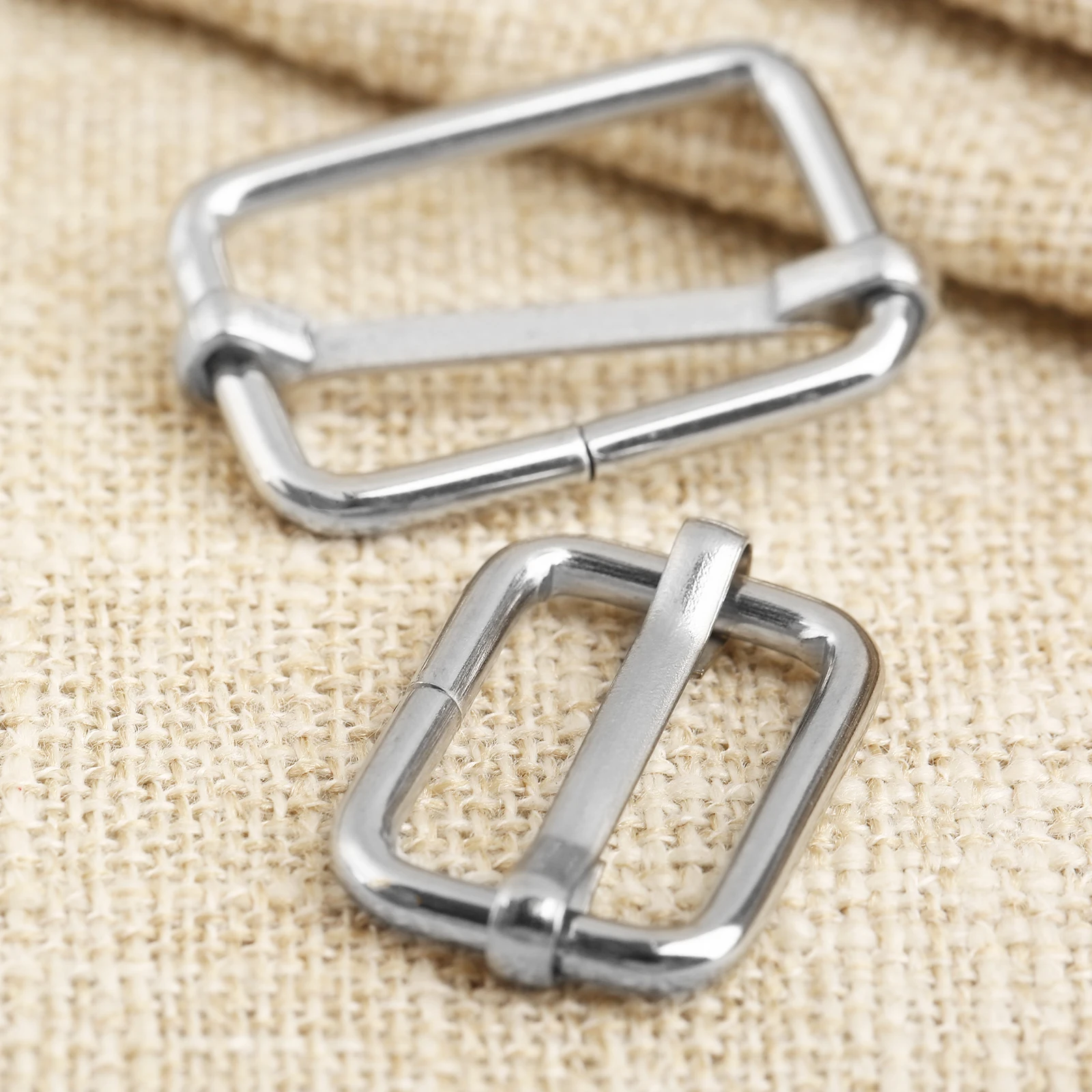 20 шт./лот металлические квадратные кольцевые пряжки регулируемые ремешки для