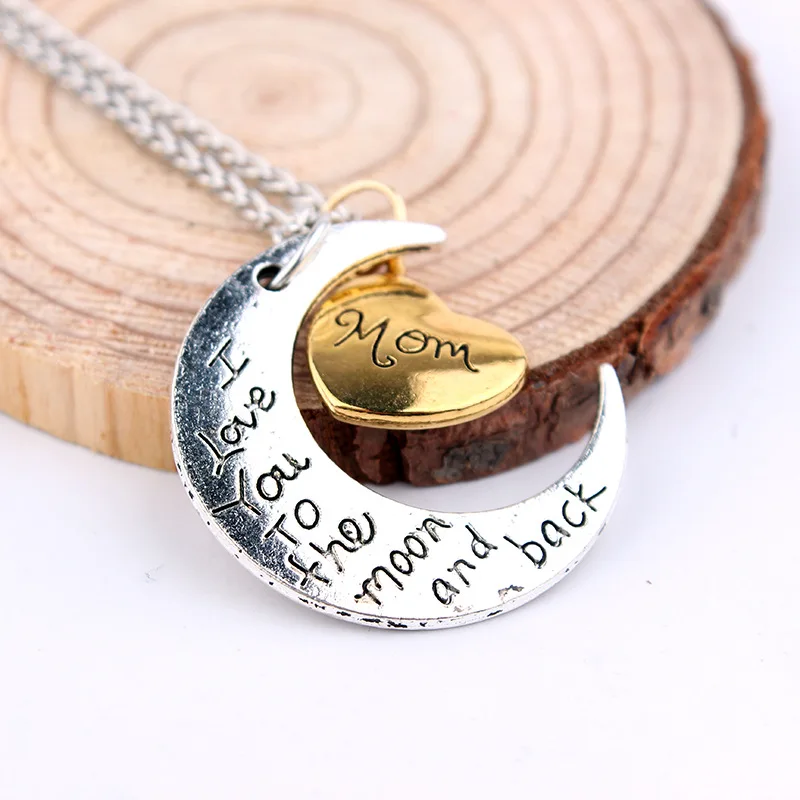 Imixlot ожерелье с подвеской в виде Луны для мамы и дочки I Love You To The Moon And Back