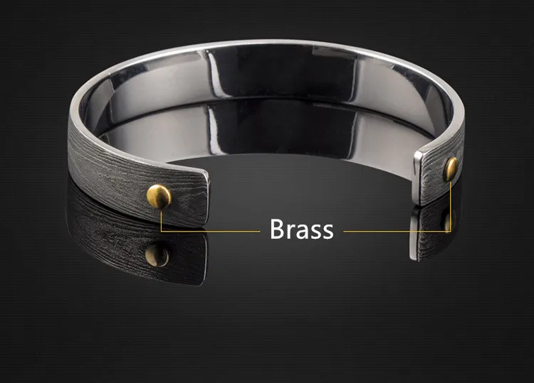 Damascus Steel Bracelet Personality Simple Fashion Business Wild Hipster Customization | Инструменты