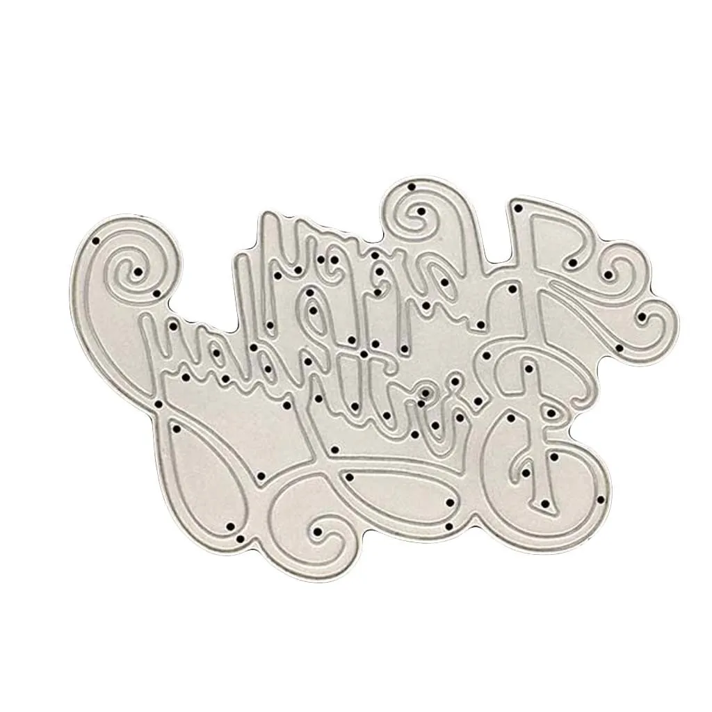 Металлический Трафаретный вырубной штамп верхний край декорирован кружевом