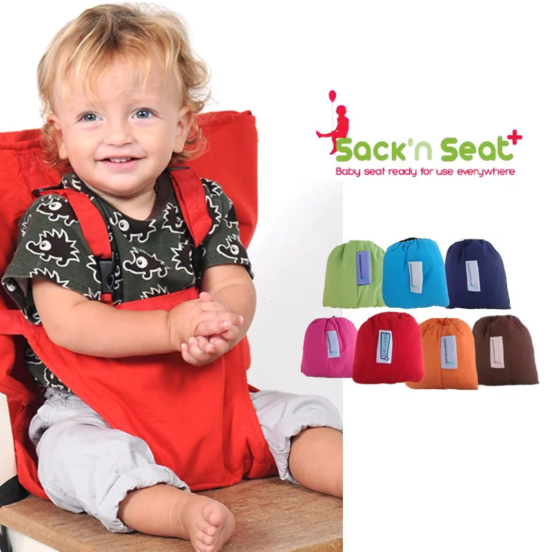 

2021 Portable Baby Seat Kids Chair Travel Foldable Washable Infant Baby Lunch Dinning Cover Seat Saftety Belt Feeding High Chair