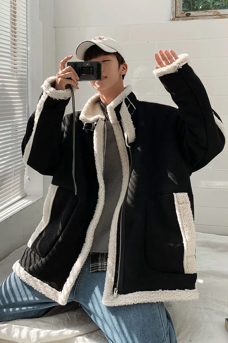 Осень-зима 2019 новое пальто из овечьей шерсти модная повседневная Однотонная