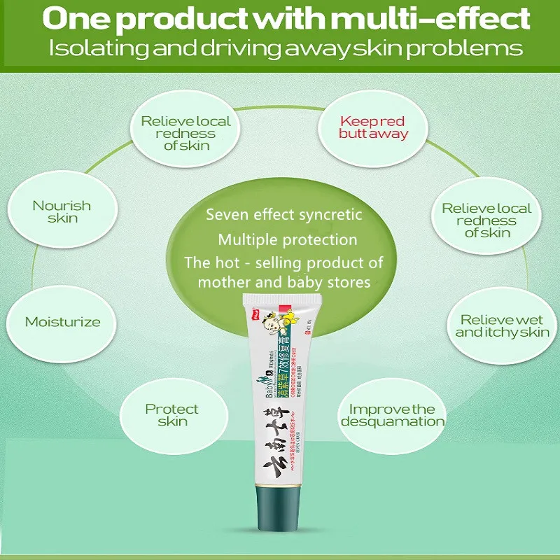 Diaper Rash Cream/ Skin Care Paste /Eczema/Prickly Heat/ Bug Bites Lithospermum Treatment Ointment Herbal Essence Mild Formula |