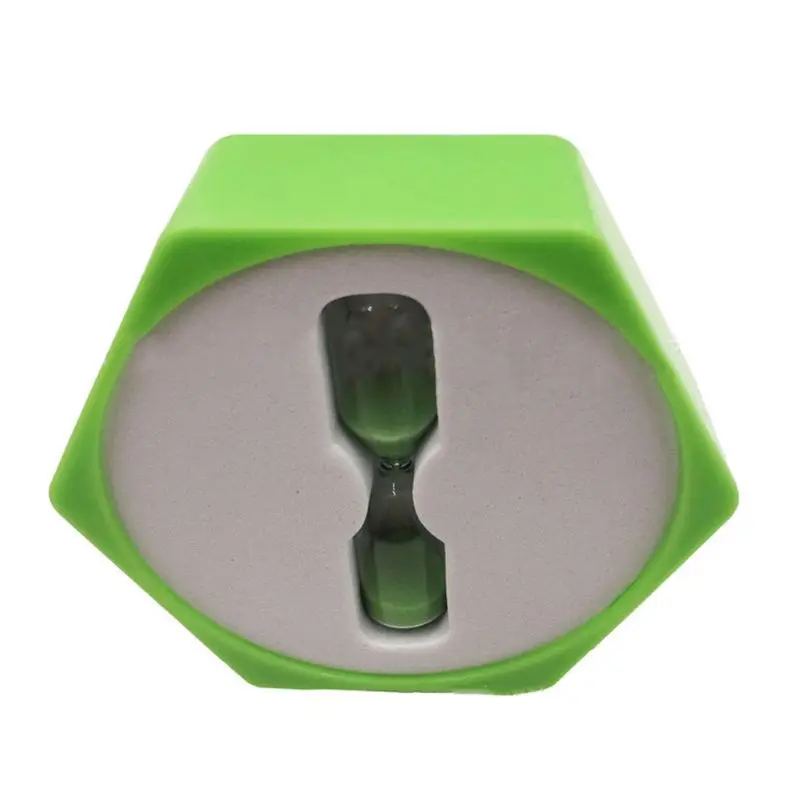OOTDTY 2Pcs 3 Minutes Sandglass Hexagon Hourglass Timer Clock for Home Office Decoration Kitchen Games Classroom Kids Gift | Инструменты