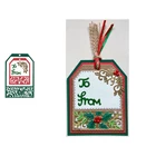 Фестиваль тег металлический Трафаретный вырубной Штамп Новый 2020 Рождественский метка трафарет с тиснением для скрапбукинга корабль 