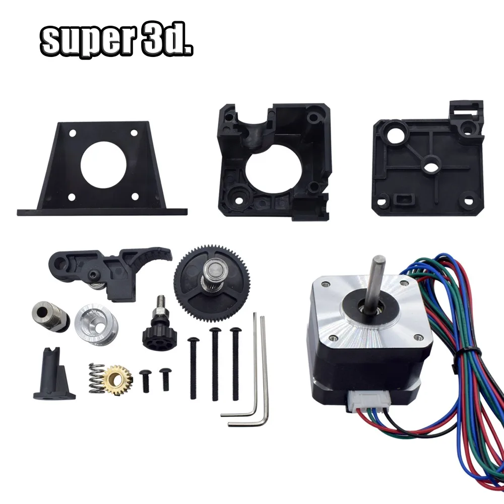 Titan with 40H motor DIY Набор titan экструдер для рабочего стола FDM 3d принтер reprap E3D V6 J-head bowden 1,75 мм фидерный кронштейн для 3d принтера запчасти - Цвет: Titan with 40H motor