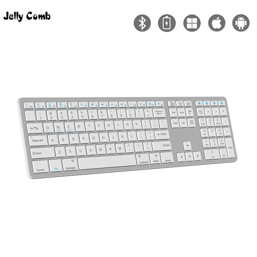 Желе расческа русский/испанский/французский беспроводной Bluetooth клавиатура для