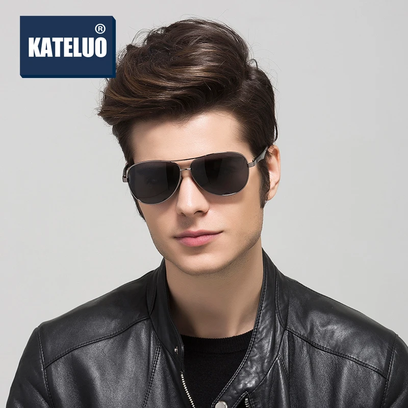 Сплав магния и алюминия поляризованные мужские солнцезащитные очки авиатор для