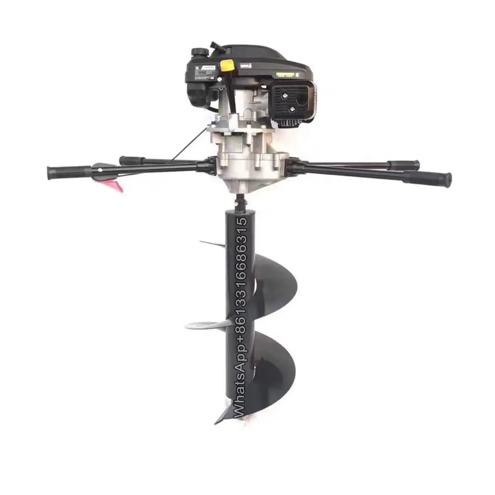 High-power Earth Auger Post Hole Digger digging machine excavator drill tree planting pole pile driver planting machine