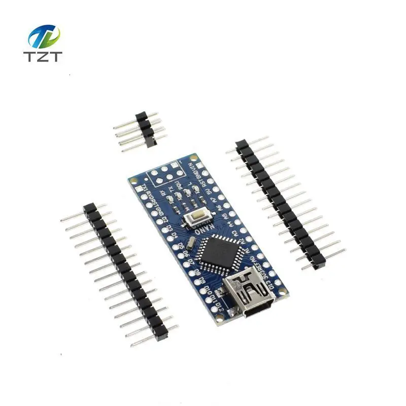 100 шт Nano 3,0 контроллер совместим с Arduino nano CH340 USB драйвер без кабеля NANO V3.0