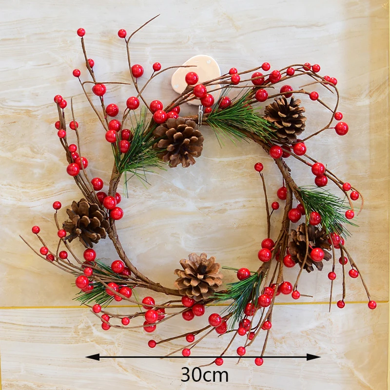 15/20/30 см ручной работы венки гирлянды Рождественское украшение с канвой дают вам
